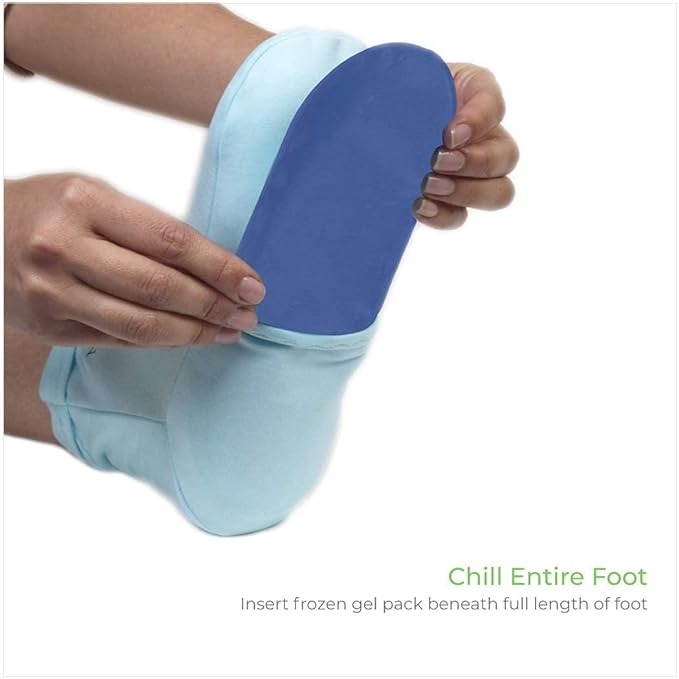 NatraCure Cold Therapy Socks and Mitts Bundle - Size: S/M