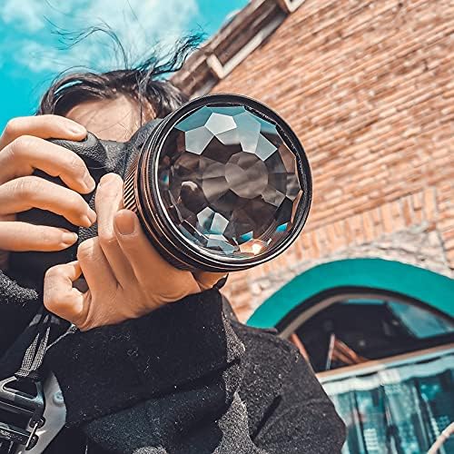 JONGSUN Kaleidoscope Prism Special Effect Filter 77mm FX Glass Glare Widescreen Film Anamorphic DSLR Film Video Photography Camera Filter Accessories(Kaleidoscope)