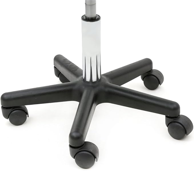 Swivel Salon Stool Chair with Back Support Adjustable Hydraulic Rolling Stool with Backrest for Beauty Barber Tattoo Massage (Style 3-Black)