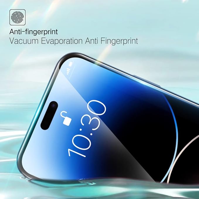 PERFECTSIGHT Anti Blue Light Screen Protector Designed for iPhone 14 Pro 2022 6.1 inch, 2 Pack 6X Stronger Blue Light Blocking Tempered Glass - Eye Protection Anti Eye Fatigue Bubble Free