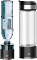 Molecular Hydrogen Water Bottle Generator, 480mL Up to 5500 PPB, Performance SPE+PEM Dual Chamber Technology, Equipped with Hydrogen Inhalation Device