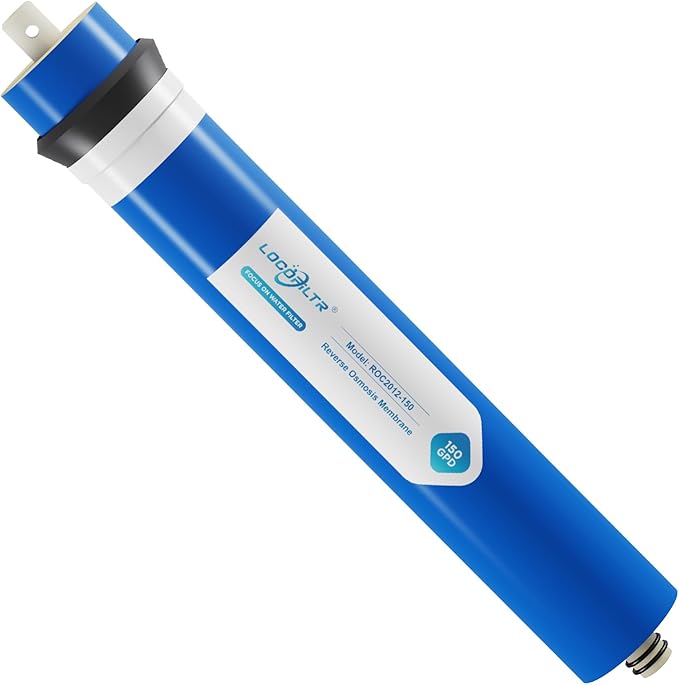 150 GPD RO Membrane Filter Replacement, Universal 12" x 2" Reverse Osmosis Membrane Element for Residential Undersink RO Drinking Water Filtration System (150 GPD)