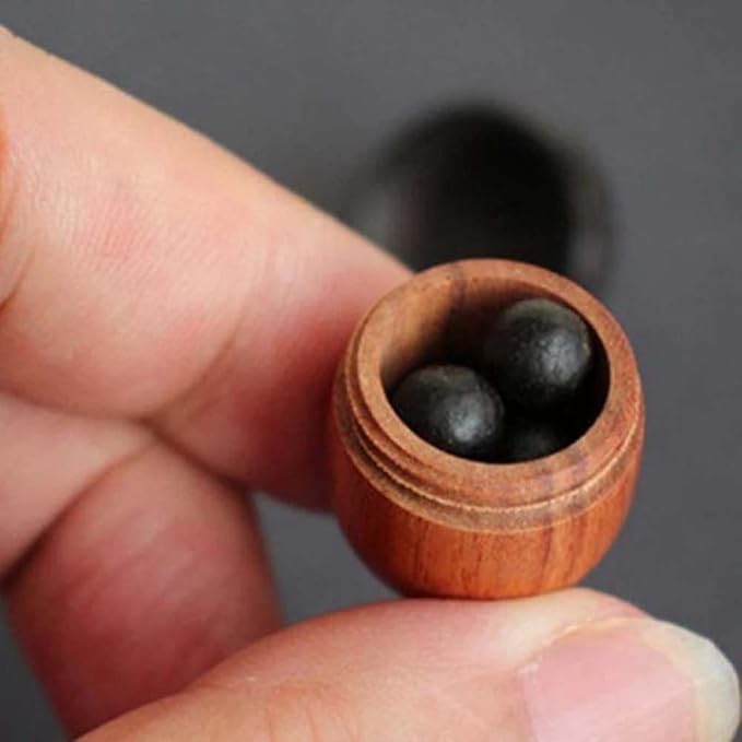 Travel Pill Case Wooden Pill Box Mini Granule Storage Box Sandalwood Outdoor Medicine Tablet Container Capsules Organizer