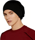 Amradield Faraday Silver Fiber Skull Hat Elasticity Cotton Beanies Slouch Cap Shielding RF Radiation Knit Cap Blocking Signal