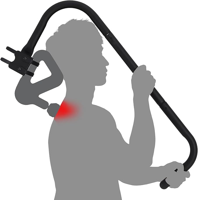 Massage Gun Holder Shoulder Neck Back Handheld Self Massage Gun Mount Compatible with Most Massage Guns Professional Grade Design for Hard to Reach Areas - Gift for Women & Men