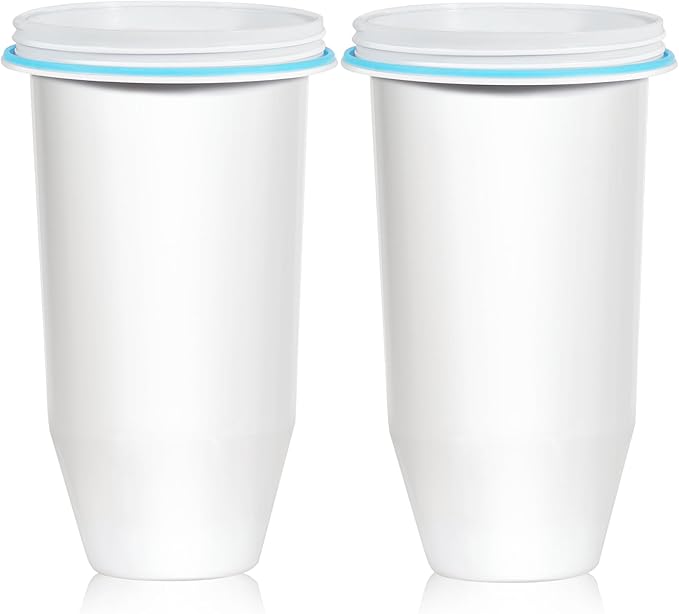 Upgraded 5-Stage Water Filter Replacement for Zero Pitcher & Dispenser, Reduces Lead, Chromium, PFOA & PFOS, Compatible with ZR-001, ZR-004, ZR-017, 2-Pack