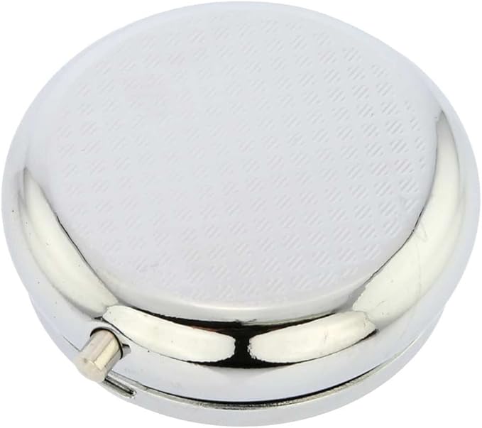 Glass Of Venice Murano Glass Small Millefiori Pill Box - Silver Round