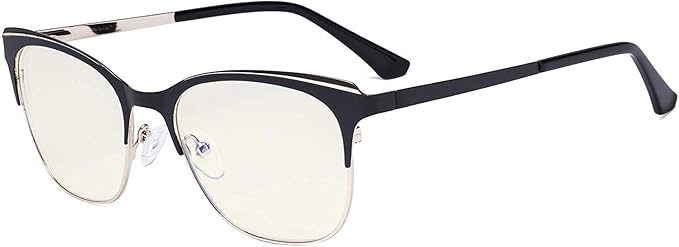 Eyekepper Blue Light Glasses - Square Digital Eyeglasses for Women Blocking Computer Screen UV Rays