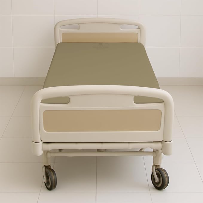 6 Pack Fitted Hospital Bed Sheets - Soft Microfiber Hospital Fitted Sheet - Hospital Bed Fitted Sheets (Taupe, 36" x 84" x 12")