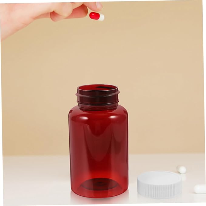 16Pcs Empty Pill Bottles with Caps Travel Friendly Medicine Storage Containers for Organizing Pills and Medications Ideal for Home the Go Use