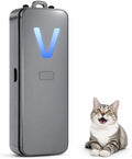 Air Ionizer, Negative Ion Air Purifier for Pet Homes and Small Spaces, Quiet Ozone Free Filterless Air Cleaner for Cat Litter Room, Bathroom, Bedroom, Desk (F2V Gray)