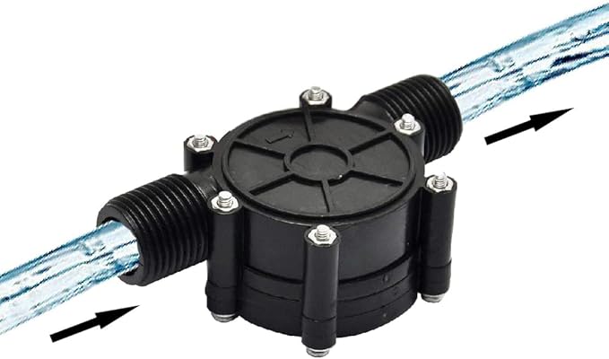 Beduan Micro Water Turbine Generator Hydroelectric Power G1/2" Male Thread 24V Micro Hydro Generator Changeing Tool
