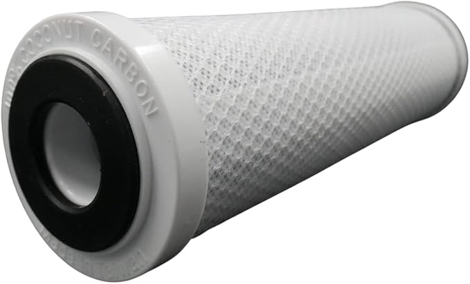 IPW Industries Inc. 2-Pack 5 Micron Carbon Block Water Filter - 10" x 2.5" Carbon Block Filter Cartridge Replacements for Crystal Quest CQE-RC-04000