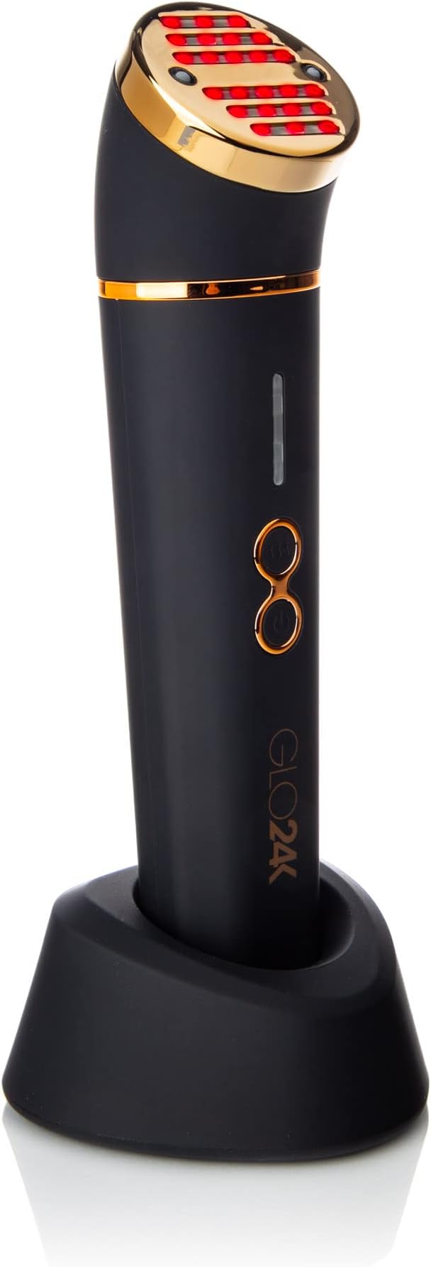 GLO24K Red Light Beauty Device for Face & Neck – 3-in-1 Facial and Neck Massager with Triple LED & Advanced Vibration Technology