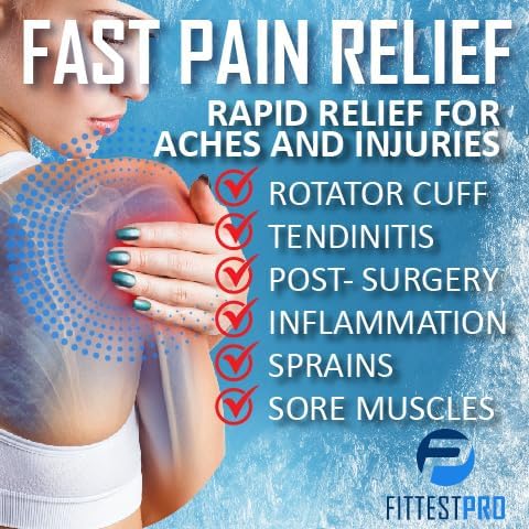 Shoulder Ice Pack Wrap (XL) for Pain Relief, Reusable Cold Therapy Wrap for Tendonitis, Swelling, Rotator Cuff, and Recovery