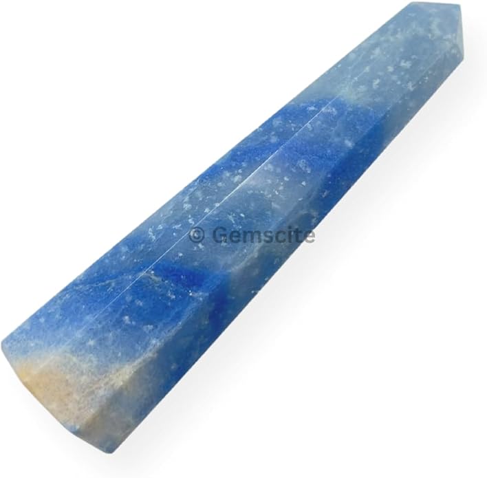 WholesaleGemShop 3 Inch Gemstones Obelisk Tower Jumbo Facet Aura Rock Crystal Natural Polished Earth Wand Spirit