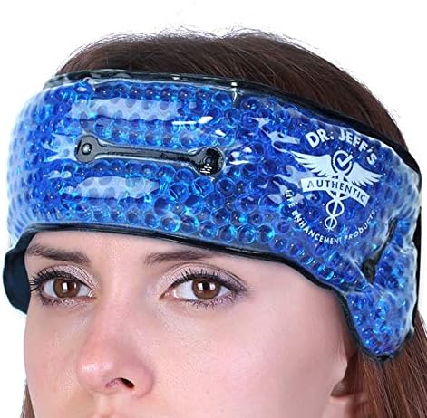 Dental Pain Relief Pack for Facial Pain and TMJ Relief | Includes 8 Inch Elastic Extender Strap for Extra Length Where Needed | Dual Use Ice Pack for Cold Therapy + Soft Plush Warm Compress for Heat