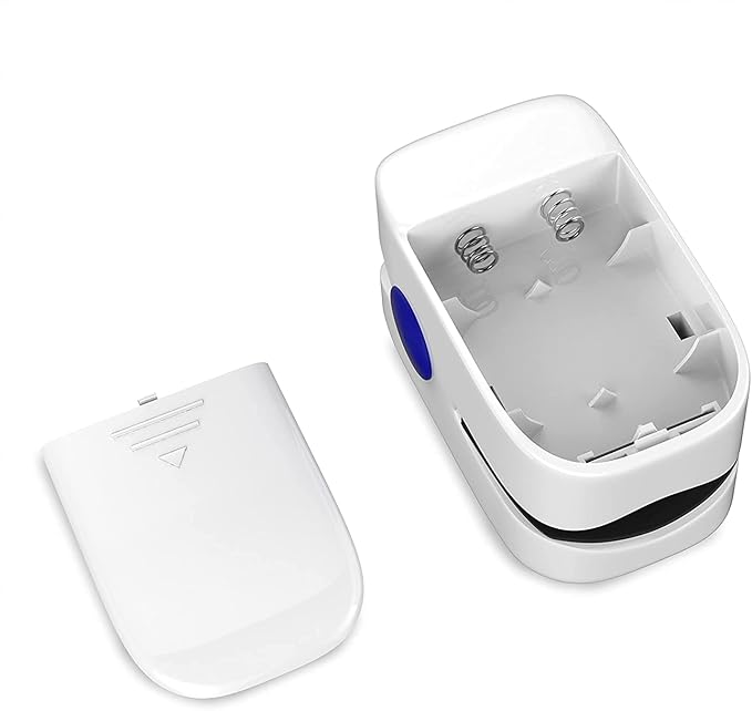 Finger Pulse Oximeter - Portable Fingertip Sensor Monitors Blood Oxygen Level and Heart Rate - Includes Carrying Case and Lanyard by Bluestone