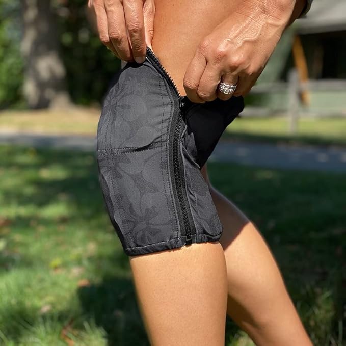ZipSkurt6 Premium Knee Ice Pack - Easy On/Off Modular Ice Therapy Wrap with Quick-Release Zipper, Adjustable Knee Compression Sleeve for Sports, Fitness & Everyday Use