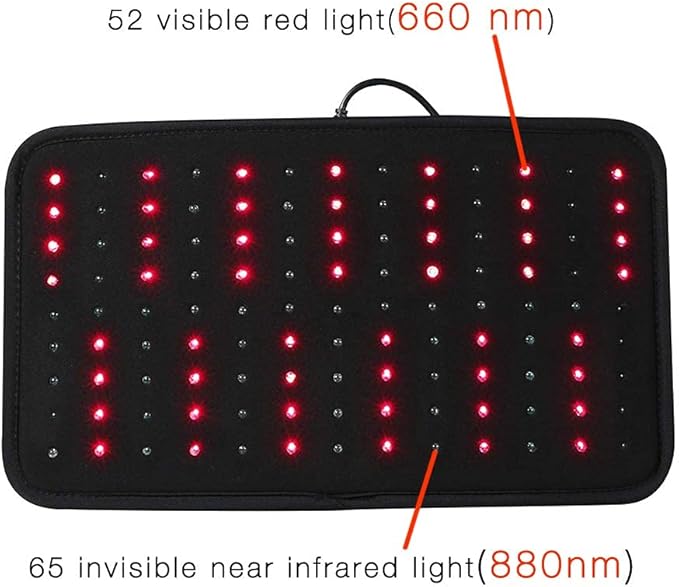 Red Light & Near Infrared Therapy Wrap FDA Cleared Led Light Therapy Back Pain Relief Device Wearable Deep Penetrating Pad Relief for Joints Knee Pain