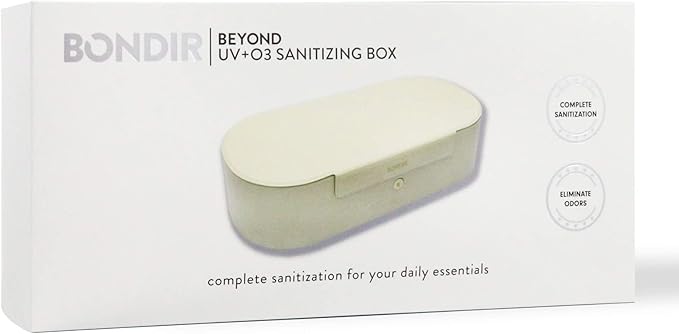 Beyond UV+O3 Sanitizer Box and Universal Charger UV and Ozone Disinfector for Phone, Mask, Makeup Brush, Nail Tool (Almond Oil)