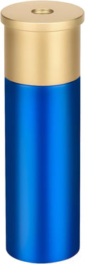Tactical Mini Pill Case, Durable Metal Small Pill Holder for Pocket or Purse, Waterproof Medicine Bottle for Travel, EDC, Outdoors - Blue