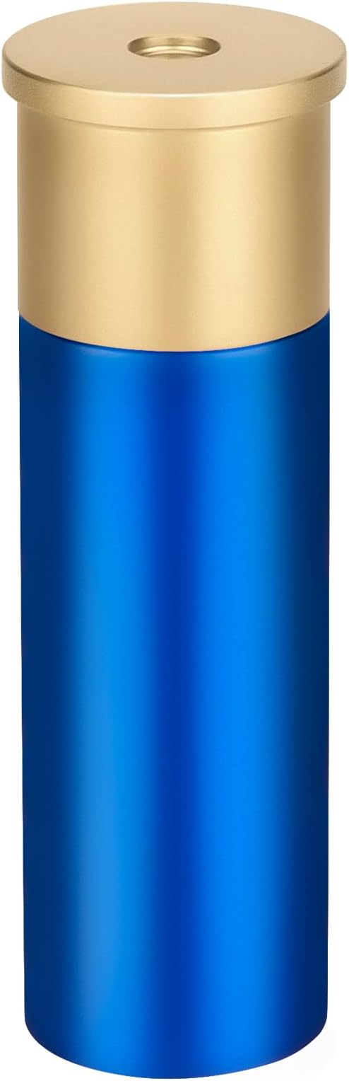 Tactical Mini Pill Case, Durable Metal Small Pill Holder for Pocket or Purse, Waterproof Medicine Bottle for Travel, EDC, Outdoors - Blue