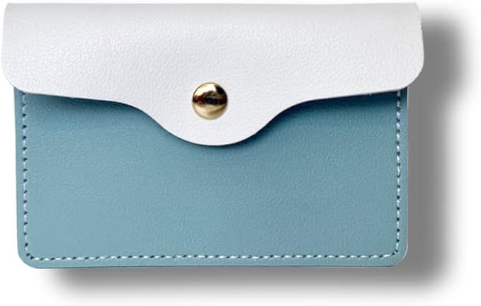 Birth Control Pill Case PU Contraceptive Pills Medication Sleeve Pouch Holder - 4.3' x 3' Packets Holder (Bule)