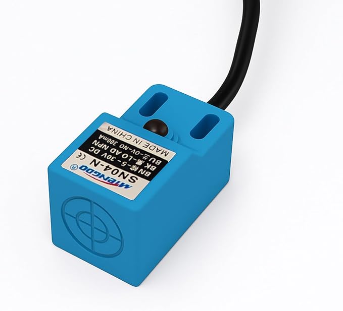 Inductive Proximity Sensor SN04-N NPN NO Normally Open Detection Approach Switch with SN Bracket (Blue, 2 Pack)