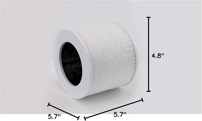 Core Mini Replacement Filter Compatible with LEVOIT Core mini-P Air Purifier, 3-in-1 Pre, H13 True HEPA, Activated Carbon Filtration System,Core Mini-RF,4 Filter & 10 Fragrance Sponge，By Improvedhand