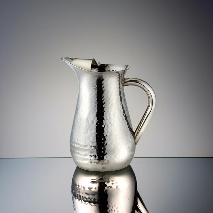 Elegance Hammered 48-Ounce Stainless Steel Pitcher