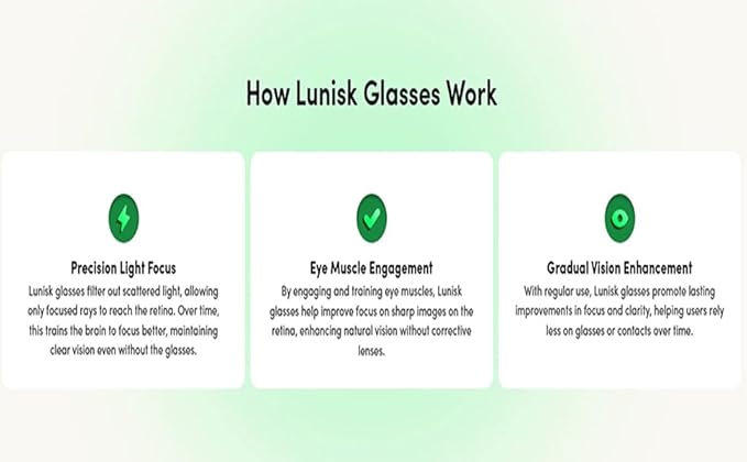 2 Pack Lunisk Correction Glasses, Adjustment Glasses, Help Eye Training And Concentration, Light and Comfortable Frame, Lightweight Frame for Eye Training Focus for Daily Use and Relaxation A11-B06
