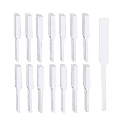 200 Pcs Disposable Perfume Test Strips, Paper Disposable White Perfume Paper Strips, White Perfume Essential Oils Paper Test Strips for Test Aromatherapy Essential Oil Scent