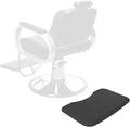 17''x28'' Small Anti Fatigue Salon Mat for Single Hair Stylist - Anti-Slip Antique Series Barber Shop Chair Floor Mat (5/8'' Thick, Black) - Compact & Budget-Friendly
