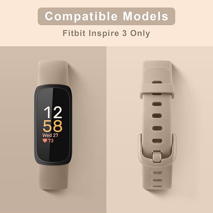 AK Band Compatible with Fitbit Inspire 3 Bands for Women Men, Adjustable Replacement Sport Wristbands Straps for Fitbit Inspire 3 Fitness Tracker