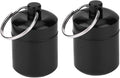 Portable Daily Pill Case , Oxidation Coloring Black pillbox Container for Purse for Travel Outdoor Traveling , watertight Travel Pill lunch box