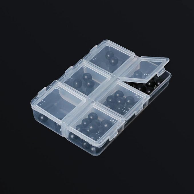 HomeSoGood 4 Pack Clear Weekly Pill Case Storage Box Transparent Travel Pill Organizer Container