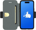 DefenderShield EMF Protection & 5G Anti Radiation iPhone 14 SlimFlip Case - RFID Blocking EMF Shield Slim Wallet Case
