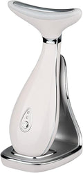 VRAIKO Lily Neck Face Massager, Face Sculpting Tool, Skin Rejuvenation Device with Thermal, Triple Action LED and Vibration, for Anti-Aging, Lifting and Tightening Sagging Skin (Pearl White)