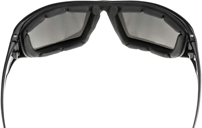 Radians XT1-21 Extremis Full Black Frame Safety Glasses with Smoke Anti-Fog Lens, Adult