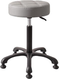 Height Adjustable Heavy Duty Stools Salon Stool Chair with Bell Glides for Home Bar Kitchen Office Shop Tattoo Lash Tech Pedicure (Grey with Bell Glides, Height 22 to 30 in)