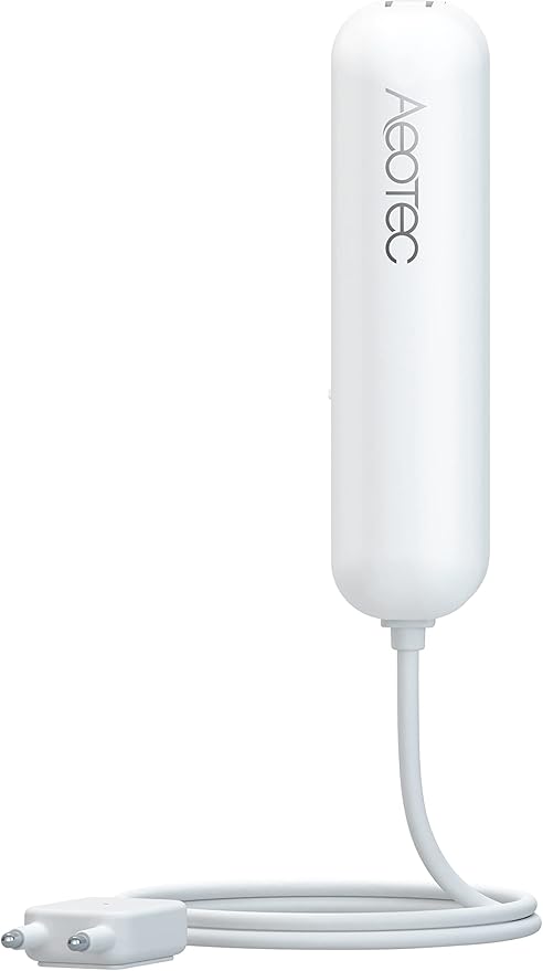 Basic Version: Aeotec Water Sensor 7 Leak and Flood Detection, SmartThings Compatible, Z-Wave Plus, S2, SmartStart, ZWave hub Required