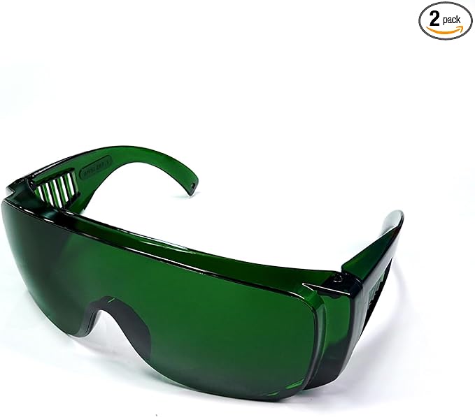 Laser Safety Glasses, OD3+ Eye Protection Goggles 200-450nm 800-2000nm for UV/IR/Green/Blue Laser Engraving Machine & Hair Removal