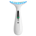 Facial and Neck Massager for Face, Neck - Skin Lifting & Firming - Wrinkle & Dark Circle Reducer - at Home Skin Care Face Sculpting Tool and Neck Massager-Milky White