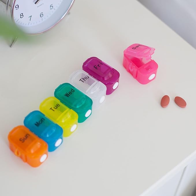 Safe & Sound Pop-Open 7 Day Pill Box