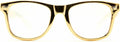 GloFX Ultimate Diffraction Glasses - Gold - 3D Prism Rainbow Effect - Great Edm, Festival, Concert, Fireworks, Christmas Lights, and Rave Accessory - Gold Frames