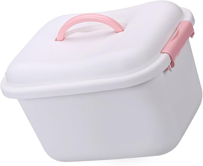 Alipis 1pc Plastic Medicine Box Medicine Storage Cabinet Portable Storage Box Family Plastic Organizer Portable Kit Case Emergency Case White