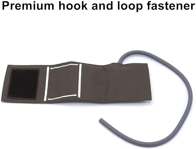 NIBP Cuff with BP12 Connector for Infant, 10-15 cm Single Tube Reusable PU Brown Replacement Blood Pressure Cuff with Inner TPU Airbag