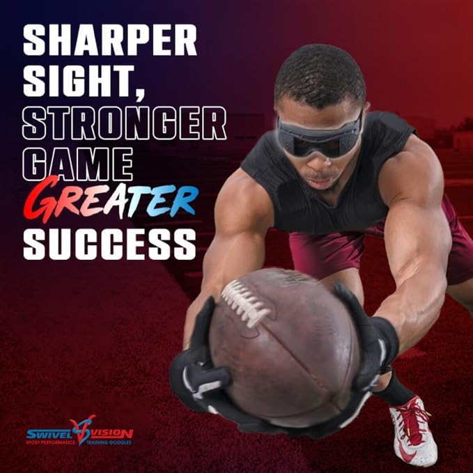 Sports Training Goggles - Ages 5 & Up | Adjustable Strap, Lightweight Design | Boosts Focus, Reaction Time & Performance for Baseball, Softball, Basketball, Football, Hockey, Lacrosse & Soccer