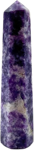WholesaleGemShop 3 Inch Gemstones Obelisk Tower Jumbo Facet Aura Rock Crystal Natural Polished Earth Wand Spirit